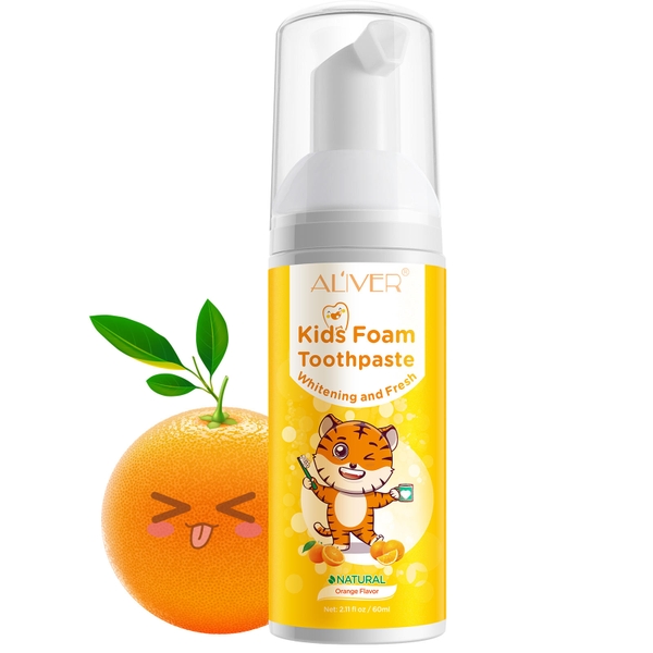 Kem đánh bay vệt ố trên răng Aliver Kid Foam Toothpaste