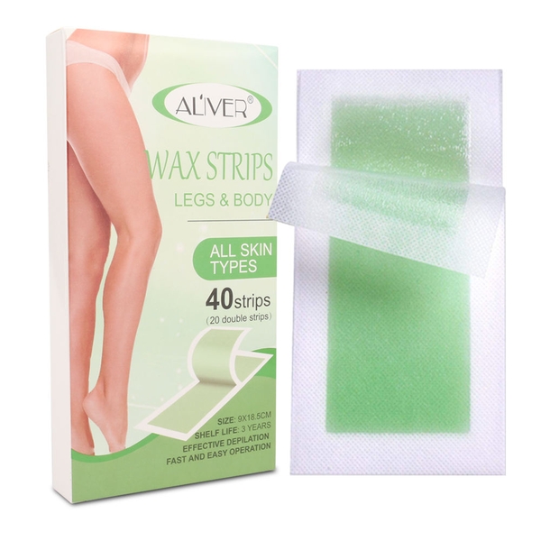 Dụng cụ tẩy lông tại nhà dành cho nữ Aliver Waxing Strips 40 chiếc