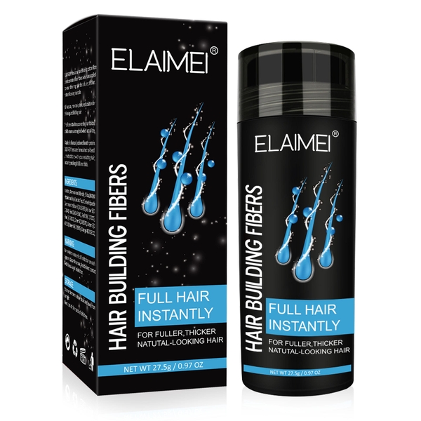 Sợi tạo tóc màu đen dành cho tóc mỏng Elaimei Hair Building Fibers