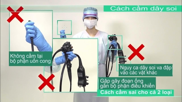 Cách cầm dây soi