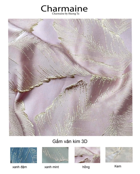 Áo Dài Kim Ngọc - hồng ( Full set )