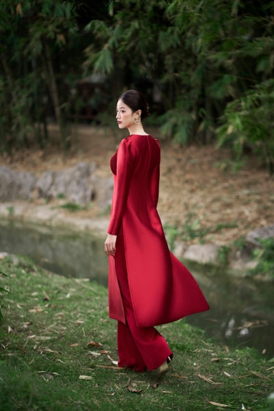 ÁO DÀI TÙNG CHI -  ĐỎ