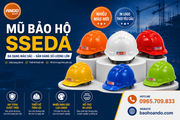 Mũ Bảo Hộ SSEDA Đã Cập Nhật Nhiều Màu Hơn – Đáp Ứng Nhu Cầu Đồng Bộ Doanh Nghiệp