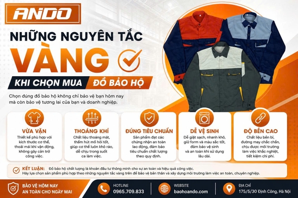 5 Nguyên Tắc Vàng Khi Chọn Mua Đồ Bảo Hộ Lao Động