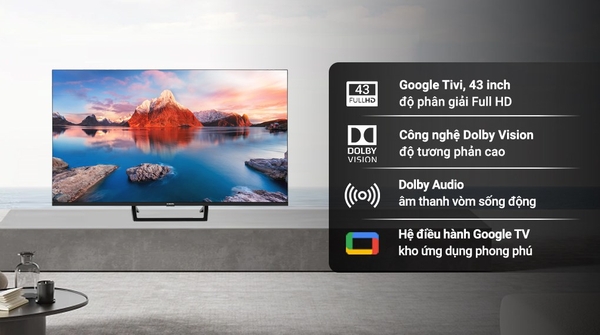 Tivi Xiaomi Mi TV A 43 inch - Phân Giải Full HD