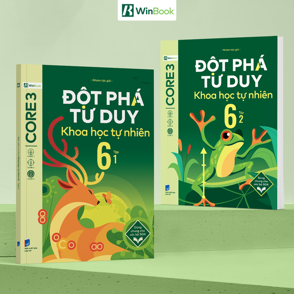 Combo Đột phá tư duy Khoa học tự nhiên 6 (2 tập) - Dùng cho mọi bộ SGK - Tự học hiệu quả | WinBook