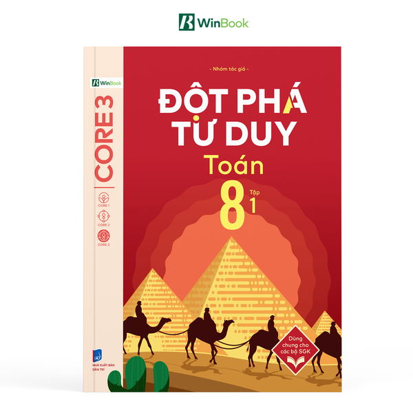 Bộ 2 Tập Sách Đột phá tư duy Toán 8 - Sách Toán 8 tự học, ôn tập chương trình SGK mới cho 2k13 | WinBook
