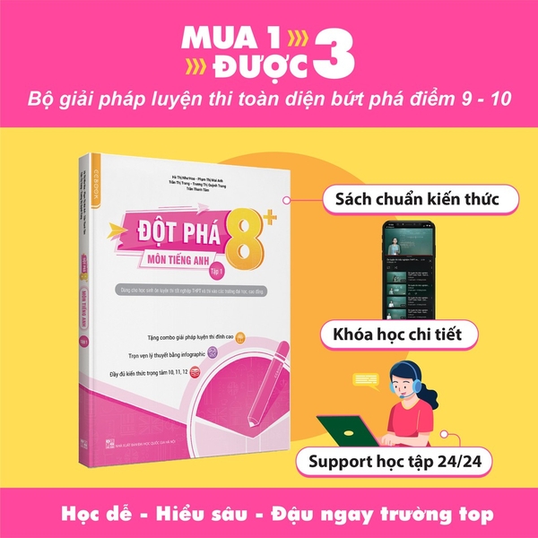 Sách - Đột Phá 8+ Môn Tiếng Anh