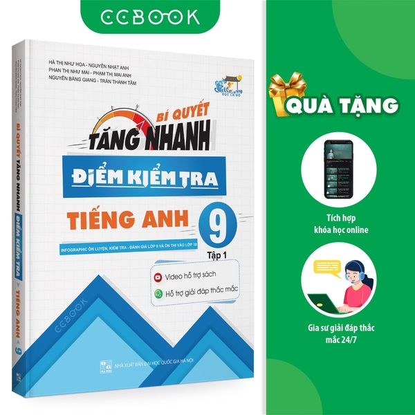 Sách - Bí quyết tăng nhanh điểm kiểm tra Tiếng Anh 9 Tập 1