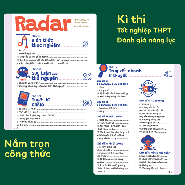 Bộ 3 sổ tay kiến thức A04 - P.H.A.O Ôn luyện thi tốt nghiệp THPT, ĐGNL môn Toán, Lí, Địa - Bám sát kì thi 2027 | WinBook