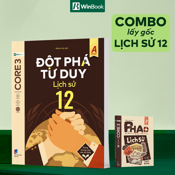 [COMBO] Bộ 2 cuốn P.H.A.O Lịch sử Ôn luyện thi tốt nghiệp THPT, ĐGNL và Đột phá tư duy Lịch sử 12 - Chính hãng WinBook - Sách ôn Tết