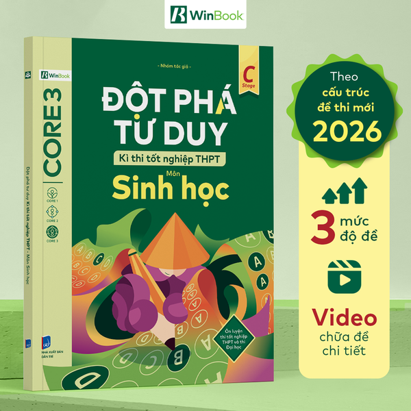 Sách - Đột phá tư duy Kì thi tốt nghiệp THPT môn Sinh học - Ôn thi cấp tốc | WinBook