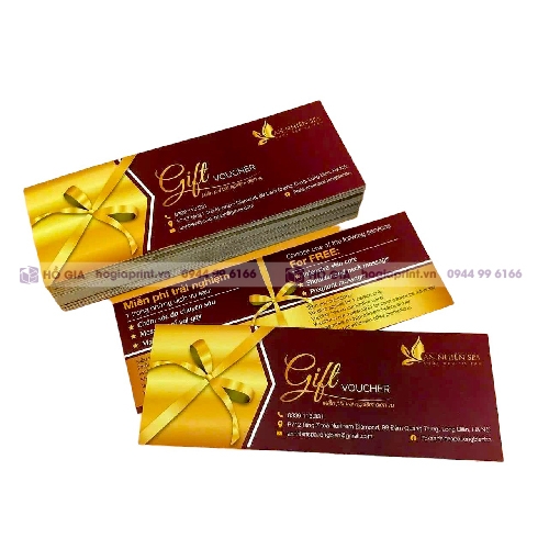 In voucher dịch vụ Spa
