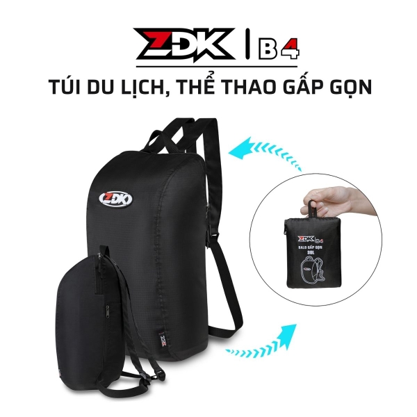 Balo gấp gọn ZDK B4 – balo du lịch thể thao kháng nước 30L siêu nhẹ