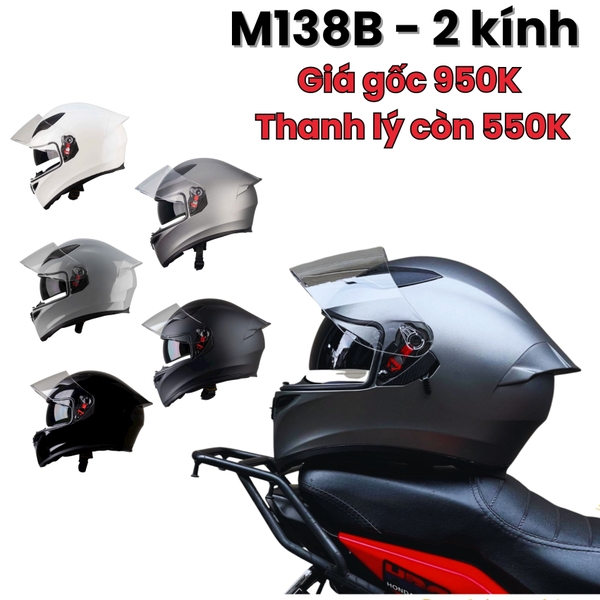Mũ Fullface Royal M138B - Flashsale Đủ Màu