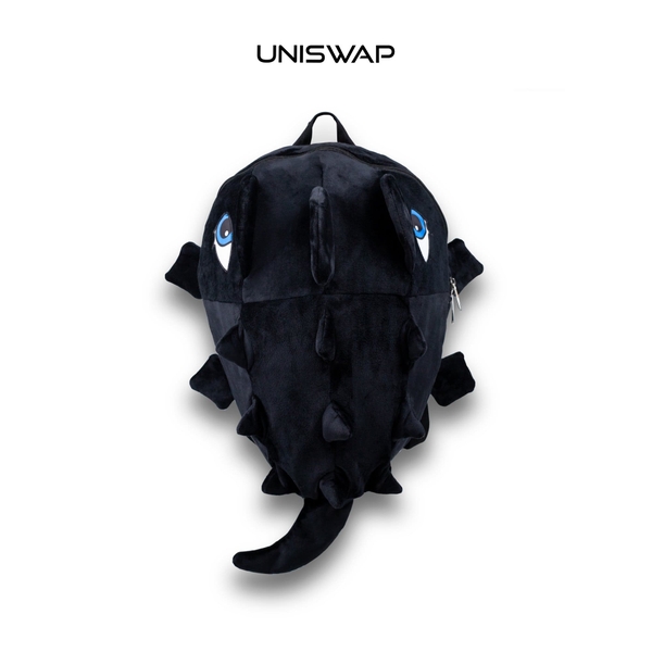 Balo Khủng Long UNISWAP – Nhiều Màu Dễ Thương, Nhung Mịn, Đựng Laptop 15 Inch