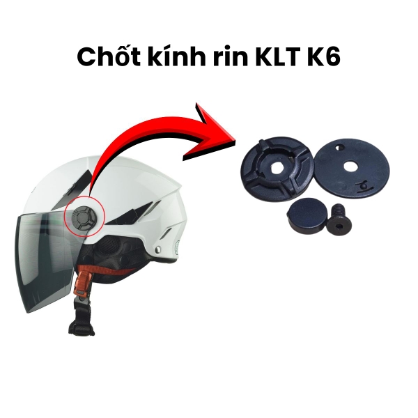 Phụ Kiện Thay Thế Cho Mũ Bảo Hiểm KLT K6 – Kính Màu, Chốt Kính, Lót Nón Chính Hãng