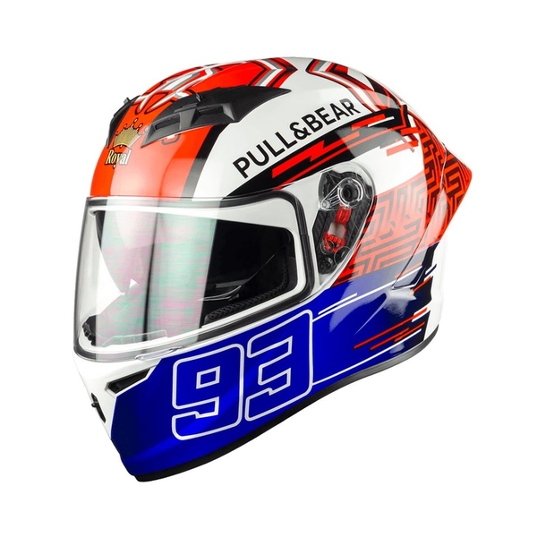 Mũ Bảo Hiểm Fullface Royal M266 2 Kính – Tem 93, Chính Hãng