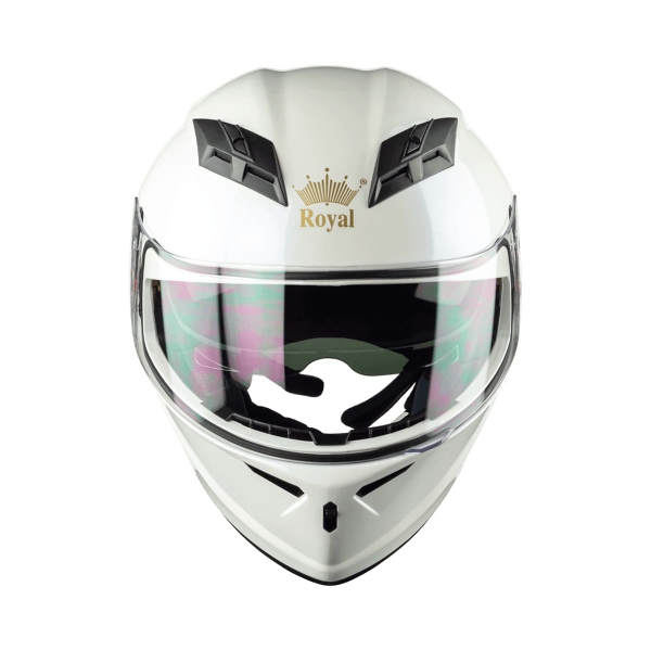 Mũ bảo hiểm fullface Royal M266 2 kính – Màu trắng bóng, chính hãng