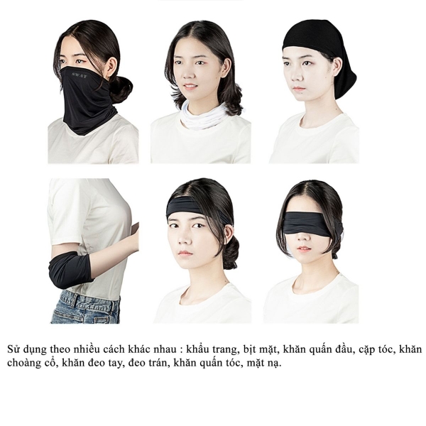 Khăn Đa Năng SWAT – Vải Spandex Co Giãn 4 Chiều, Logo Phản Quang, Thoáng Khí, Nhanh Khô