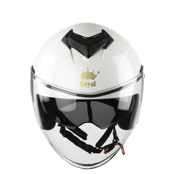 Mũ Bảo Hiểm 3/4 Royal M789 2 Kính Màu Trắng Bóng Chính Hãng – An Toàn Và Thoải Mái Cho Mọi Chuyến Đi