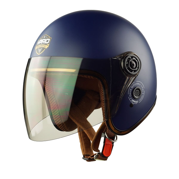 Mũ Bảo Hiểm 3/4 HP04K Có Kính – Màu Xanh Navy Nhám, Chính Hãng HPPRO