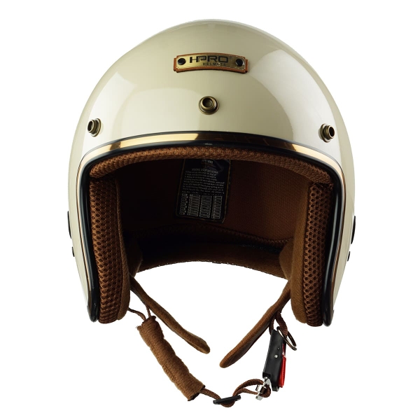 Mũ bảo hiểm 3/4 HP04 Kem Bóng – Form Cổ Điển, Nhẹ, Thoáng, Chính Hãng HPPRO