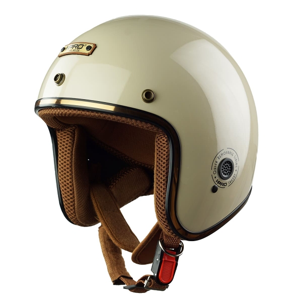 Mũ bảo hiểm 3/4 HP04 Kem Bóng – Form Cổ Điển, Nhẹ, Thoáng, Chính Hãng HPPRO