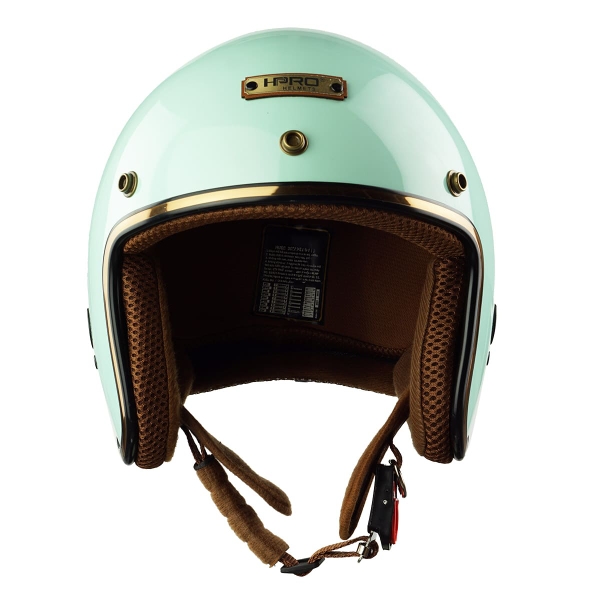 Mũ Bảo Hiểm 3/4 HPPRO HP04 Màu Xanh Pastel Bóng – Form Nhỏ Gọn, Chuẩn An Toàn Quatest 2