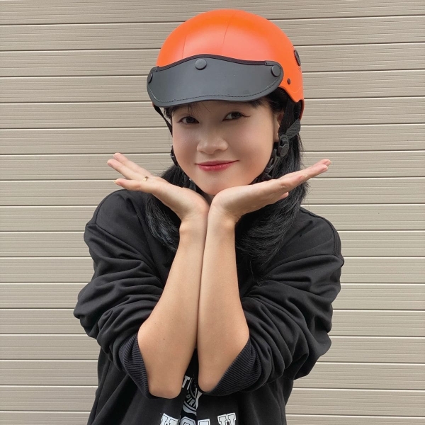 Mũ Bảo Hiểm Nửa Đầu HP02B – Màu Cam Nhám, Chính Hãng HPPRO Helmets