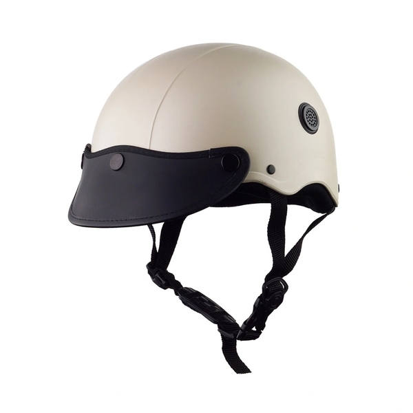 Mũ Bảo Hiểm Nửa Đầu HP02B – Màu Kem Nhám, Chính Hãng HPPRO