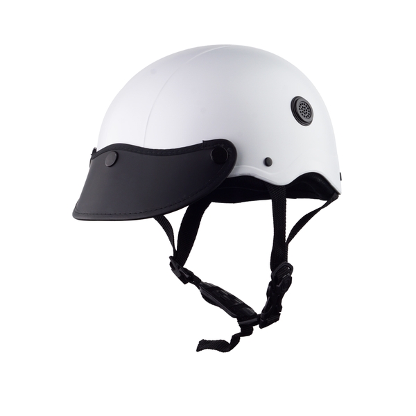 Mũ Bảo Hiểm Nửa Đầu HP02B Màu Trắng Nhám – Thương Hiệu HPPRO Helmets