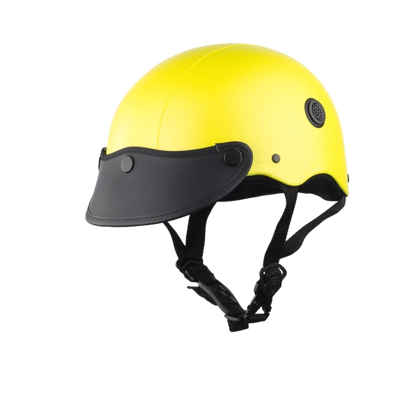 Mũ Bảo Hiểm Nửa Đầu HP02B Vàng Nhám – Lưỡi Trai Đen Cá Tính, Chính Hãng HPPRO