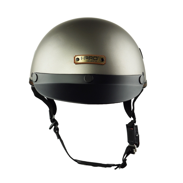 Mũ Bảo Hiểm Nửa Đầu HPPRO HP03 – Màu Xám Titanium Nhám, Chính Hãng, Chuẩn Quatest 2