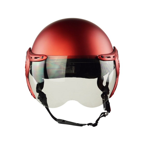 Mũ Bảo Hiểm 1/2 Đầu HPPRO HP03K – Màu Đỏ Đô – Kính Ngoài, Chuẩn Quatest 2