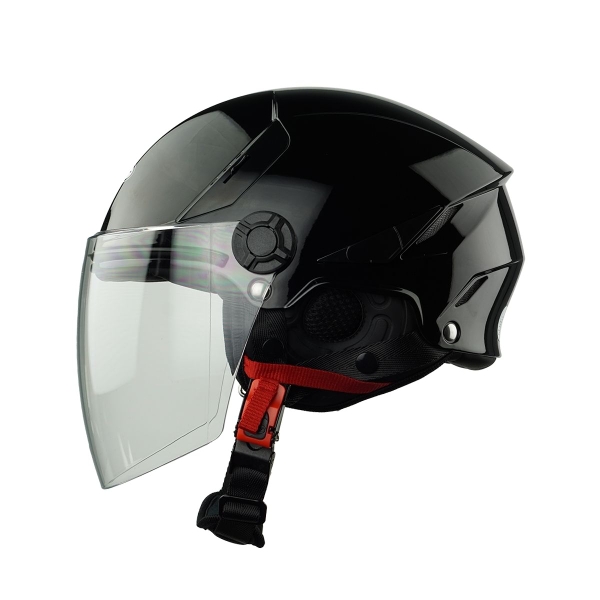 Mũ Bảo Hiểm 1/2 Đầu KLT K6 Tiger – Màu Đen Bóng, Chính Hãng KLT Helmet