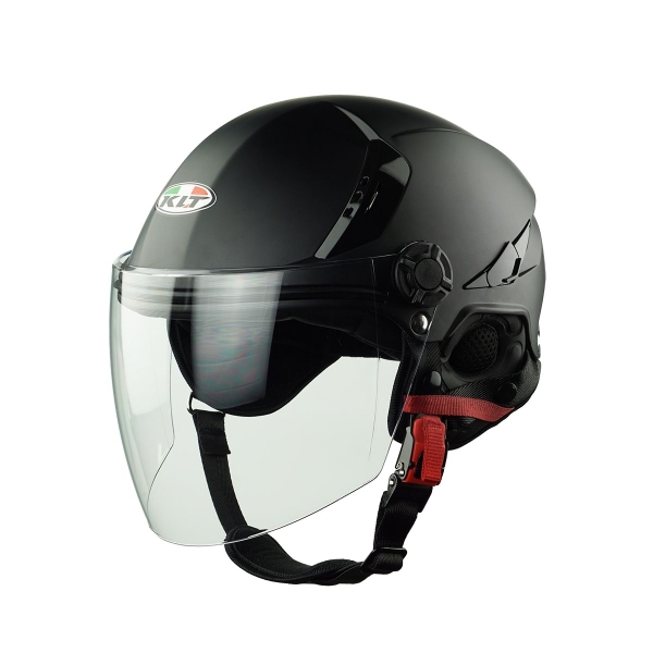 Mũ Bảo Hiểm 1/2 Đầu KLT K6 Tiger – Màu Đen Nhám, Chính Hãng KLT Helmet