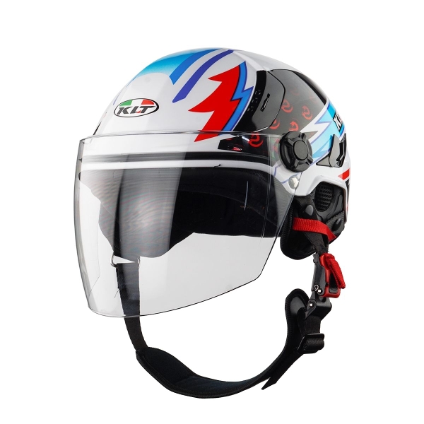 Mũ Bảo Hiểm 1/2 Đầu KLT K6 Tiger – Tem Dragon, Kính Trong, Chuẩn CR Quatest 2