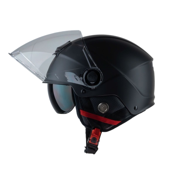 Mũ Bảo Hiểm Nửa Đầu 2 Kính Royal M289 – Màu Đen Nhám, Kính Âm Chống Chói, Nhựa ABS Nguyên Sinh