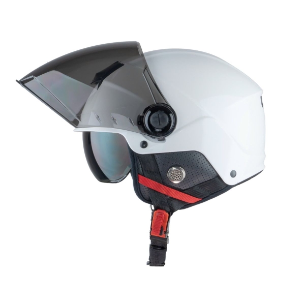 Mũ Bảo Hiểm Nửa Đầu 2 Kính Royal M289 – Màu Trắng Bóng, Nhựa ABS Nguyên Sinh, Kính Âm Chống Chói