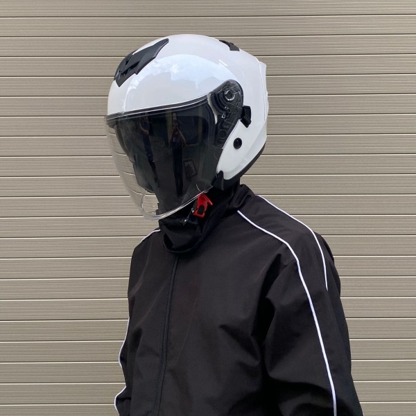 Mũ Bảo Hiểm Royal M979 2 Kính – Màu Trắng Bóng, Chính Hãng Royal Helmet