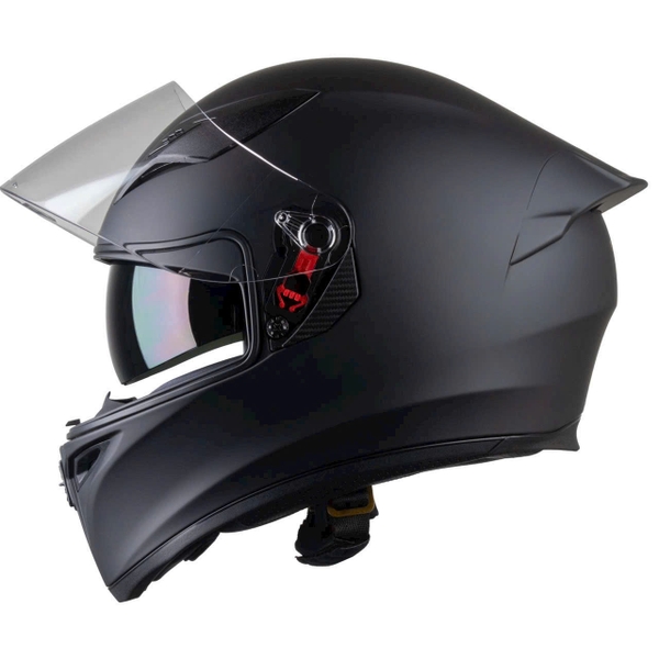 Mũ Bảo Hiểm Fullface Royal M138B 2 Kính – Màu Đen Nhám, Chính Hãng Royal Helmet