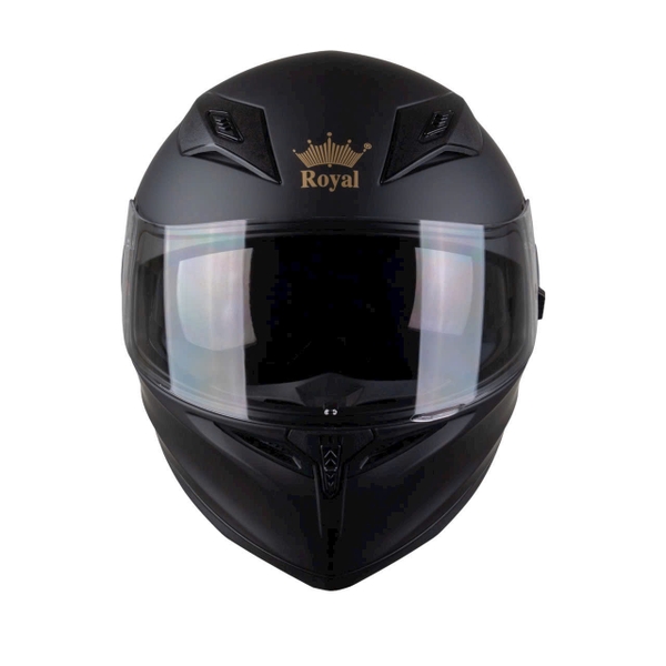 Mũ Bảo Hiểm Fullface Royal M138B 2 Kính – Màu Đen Nhám, Chính Hãng Royal Helmet