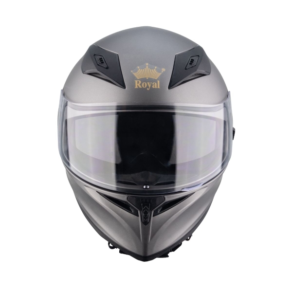Mũ Bảo Hiểm Fullface Royal M138B 2 Kính – Màu Xám Titanium Nhám, Chính Hãng Royal Helmet