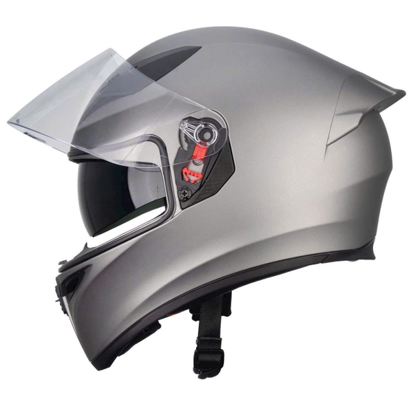 Mũ Bảo Hiểm Fullface Royal M138B 2 Kính – Màu Xám Titanium Nhám, Chính Hãng Royal Helmet