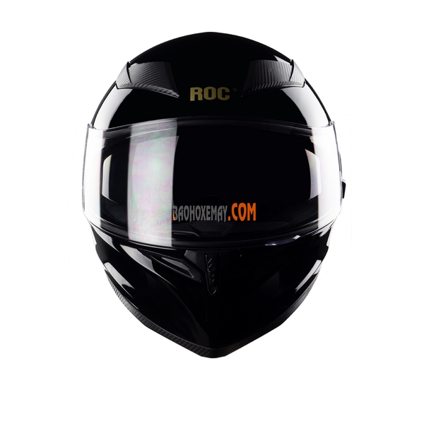Mũ bảo hiểm Fullface ROC 05 Đen Bóng Size M – Nhựa ABS cao cấp, 2 kính chống tia UV