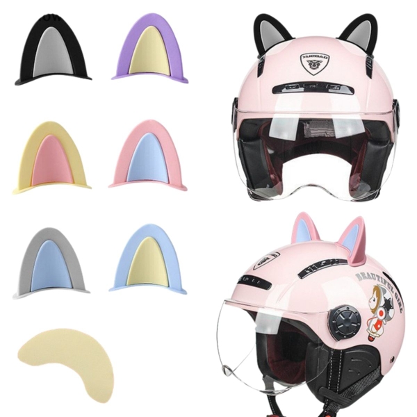 Tai Mèo Gắn Mũ Bảo Hiểm Cute Cat – Nhựa ABS Bền Màu, Tặng Keo 3M, Dễ Gắn, Trang Trí Mũ Cực Xinh