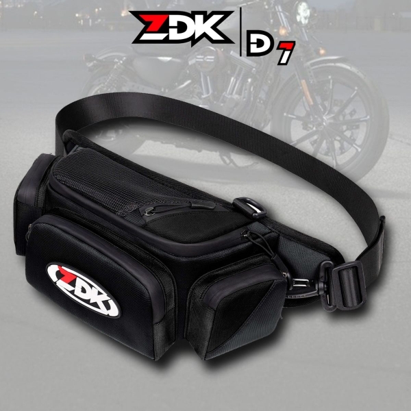 Túi Đeo Hông, Đeo Chéo Motor Biker ZDK D7 – Thiết Kế Năng Động, Chống Nước, Dung Tích 3L