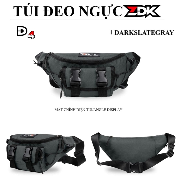 Túi Đeo Chéo, Đeo Hông ZDK D4 - Gọn Nhẹ, Thời Trang, Tiện Dụng