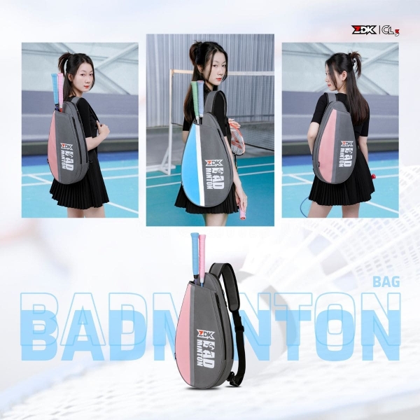Túi Đựng Vợt Cầu Lông & Pickleball ZDK CL-3 – 2 Ngăn Tiện Dụng, Dây Đeo Tuỳ Chỉnh, Thời Trang